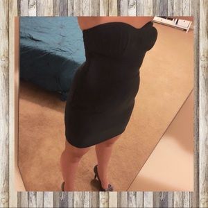 Forever 21 Grey Strapless Cocktail Dress